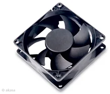 AKASA ventilátor DFS802512H 8cm, černý