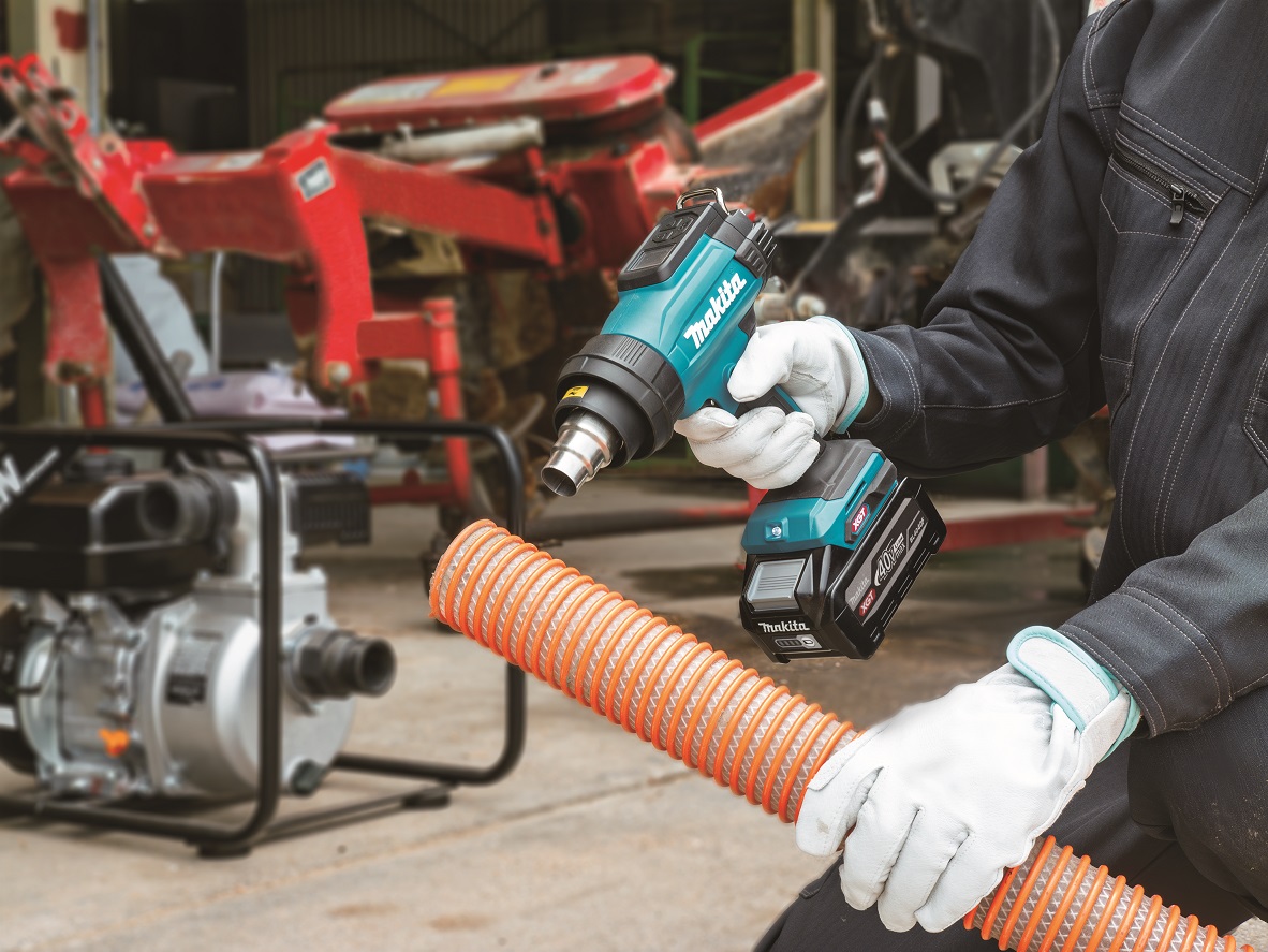 Akumulátorová teplovzdušná pištoľ MAKITA s ovládaním, Li-ion XGT 40V, bez akumulátora (HG001GZ)