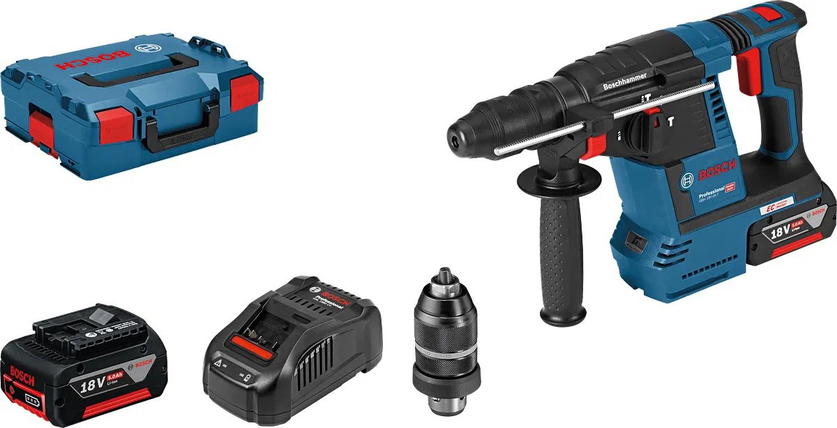Akumulátorové vŕtacie kladivo BOSCH s SDS plus GBH 18V-26F (0.611.910.007)