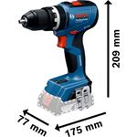 Akumulátorový rázový uťahovák BOSCH GSB 18V-65 + L-BOXX (0.601.9N3.301)