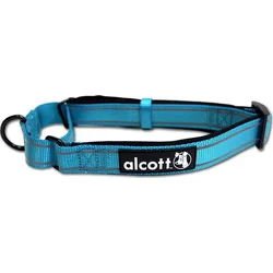 Alcott reflexný obojok pre psov, Martingale, modrý, veľkosť S