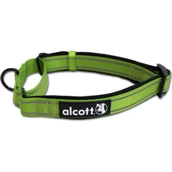 Alcott reflexný obojok pre psov, Martingale, zelený, veľkosť L