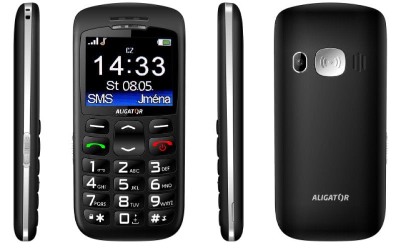 Aligator A670 černý + stolní nabíječka