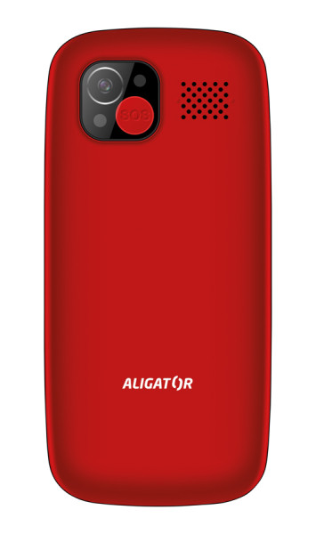 ALIGATOR A775 Senior červený + stolová nabíjačka