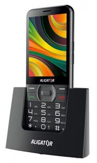 Aligátor A900 GPS Senior čierny + stolná nabíjačka A900B