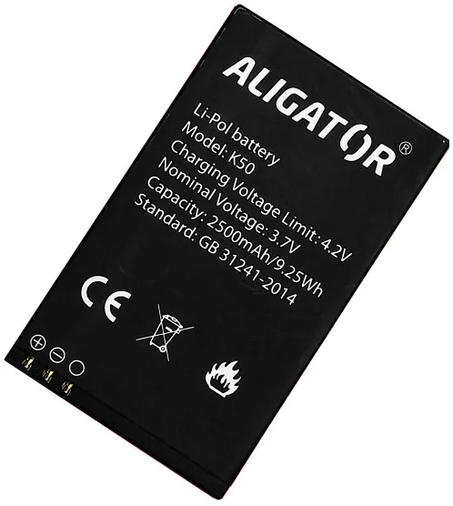 ALIGATOR baterie pro K50 eXtremo, Li-Pol 2500 mAh, originální