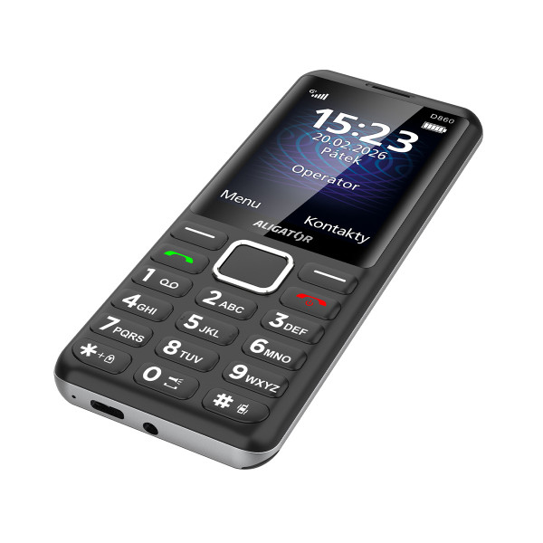 Aligator D860 Dual Sim černý