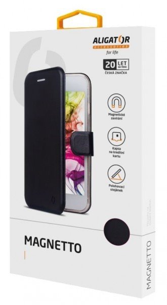 Aligator Magnetto book pre Xiaomi Redmi 7, čierne 8595181138083