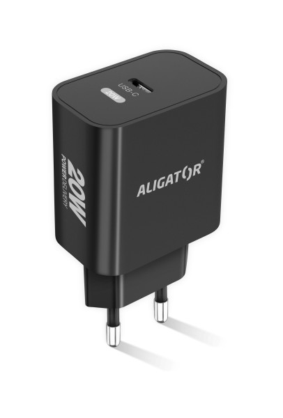 ALIGATOR PD 20W rýchlonabíjačka USB-C, čierna