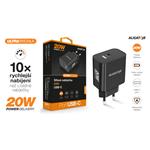 ALIGATOR PD 20W rýchlonabíjačka USB-C, čierna