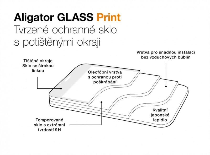 ALIGATOR PRINT Ochranné tvrzené sklo pro Xiaomi Redmi Note 12S