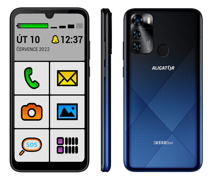 ALIGATOR S6550 SENIOR modrý