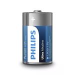 Alkalická batéria PHILIPS LR20E2B/10 Ultra, D