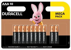 Alkalické batérie Duracell Basic, 10 ks (AAA)