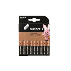 Alkalické batérie Duracell Basic, 18 ks (AAA)