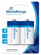 Alkalické batérie MediaRange Premium Mono D 1,5V blister 2ks/balenie
