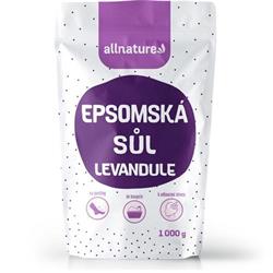 Allnature Epsomská sůl Levandule 1 kg