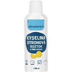 Allnature Kyselina citronová roztok 1 l