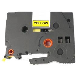 Allprint pre Brother TZE-661, TZ-661, 36 mm x 8 m, čierna tlač / žltá podložka