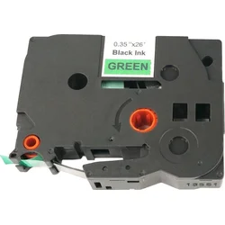 Allprint pre Brother TZE-721, TZ-721, 9 mm x 8 m, čierna tlač / zelený podklad