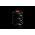 Alphacool Powerbutton s tlačítkem 19 mm s červeným osvětlením - Deep Black