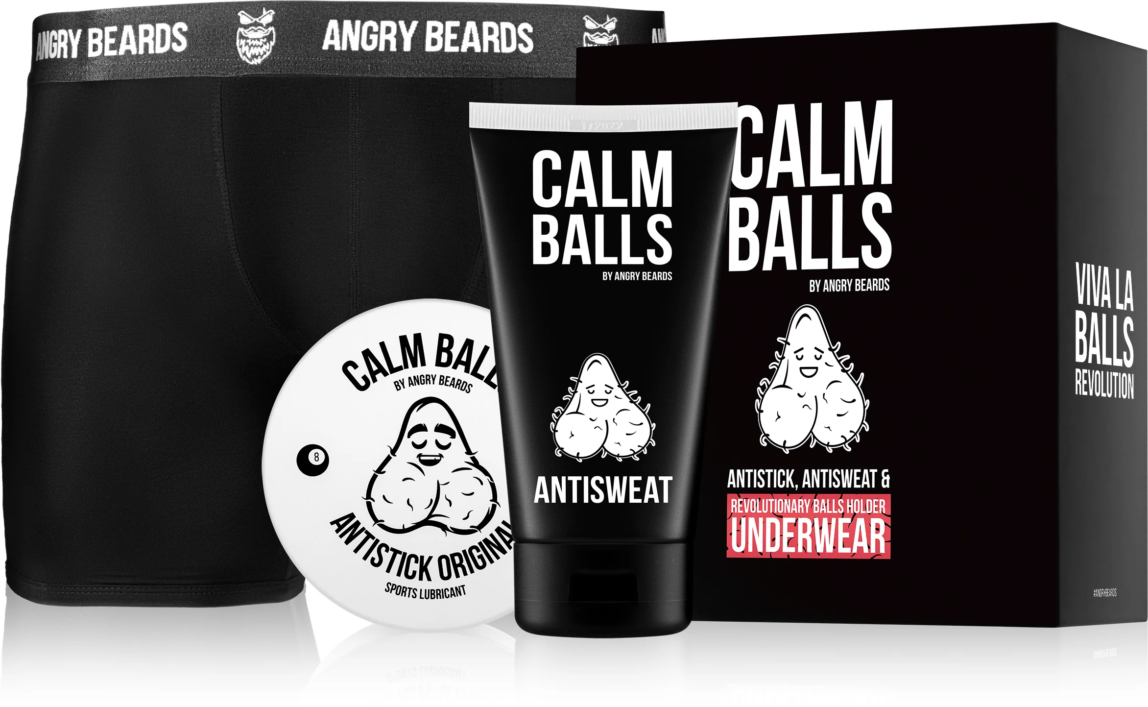 Angry Beards Set Antistick, Antisweat a veľkosť šortiek. M