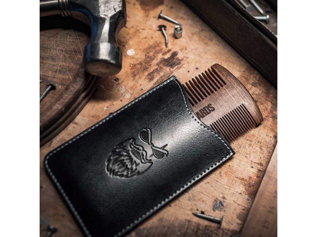 Angry Beards Wooden Comb - dřevěný hřeben na vousy (oboustranný, santalové dřevo)