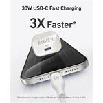 Anker 511 Nano 4 30W, nabíjačka USB-C biela