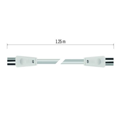 Anténní koaxiální kabel stíněný 1,25m – rovné vidlice