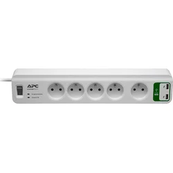 APC Essential SurgeArrest 5 outlets with 5V, 2.4A 2 port USB Charger 230V France - přepěťová ochrana 5 zásuvek 1,8m