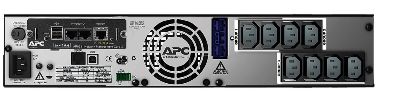 APC Smart-UPS X 1500VA Rack/Tower LCD 230V so sieťovou kartou