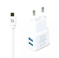 Apei Fast Charge 2x USB adapter + 1x MicroUSB kabel - nabíječka, 2x USB