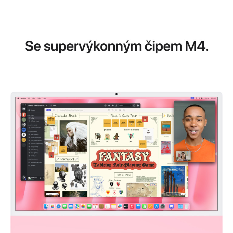 Apple iMac 24" M4 čip 10jadrový CPU/10jadrový GPU,16 GB,512 GB SSD,Ružový