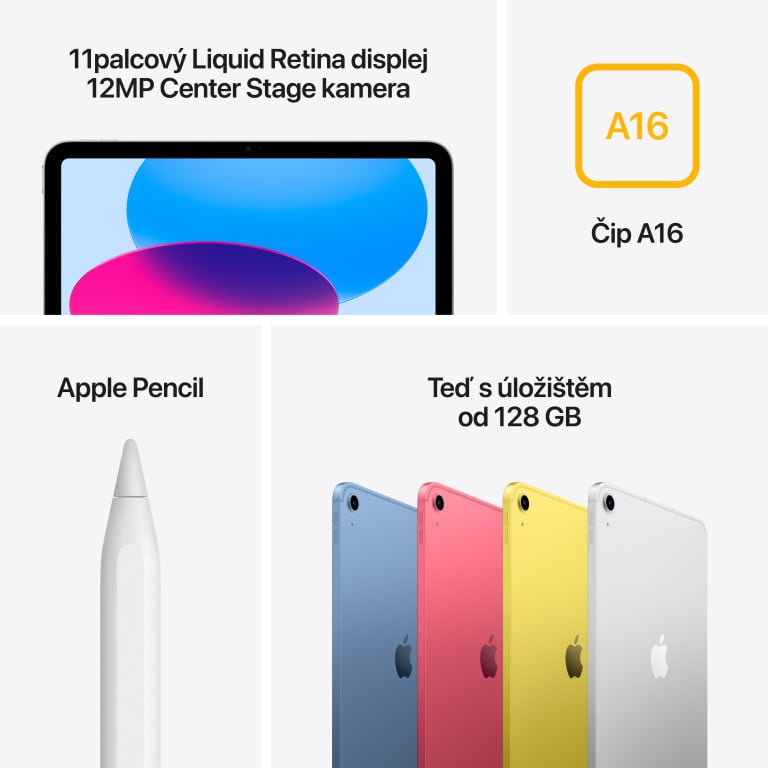 Apple iPad A16 11" WiFi + Cellular 128GB Pink