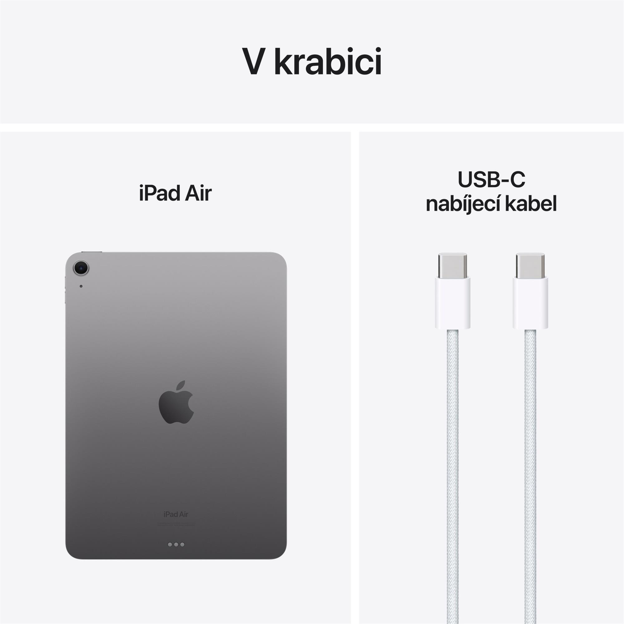 Apple iPad Air M2 2024 11" Wi-Fi 512 GB vesmírne sivý (MUWL3HC/A)