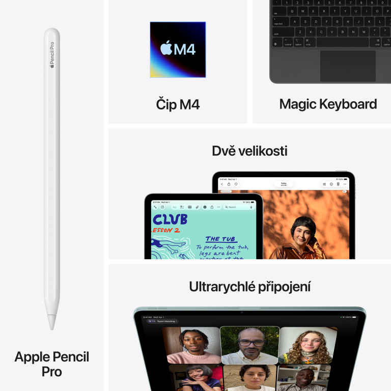 Apple iPad Air M4 13" Wi-Fi 256 GB, fialový