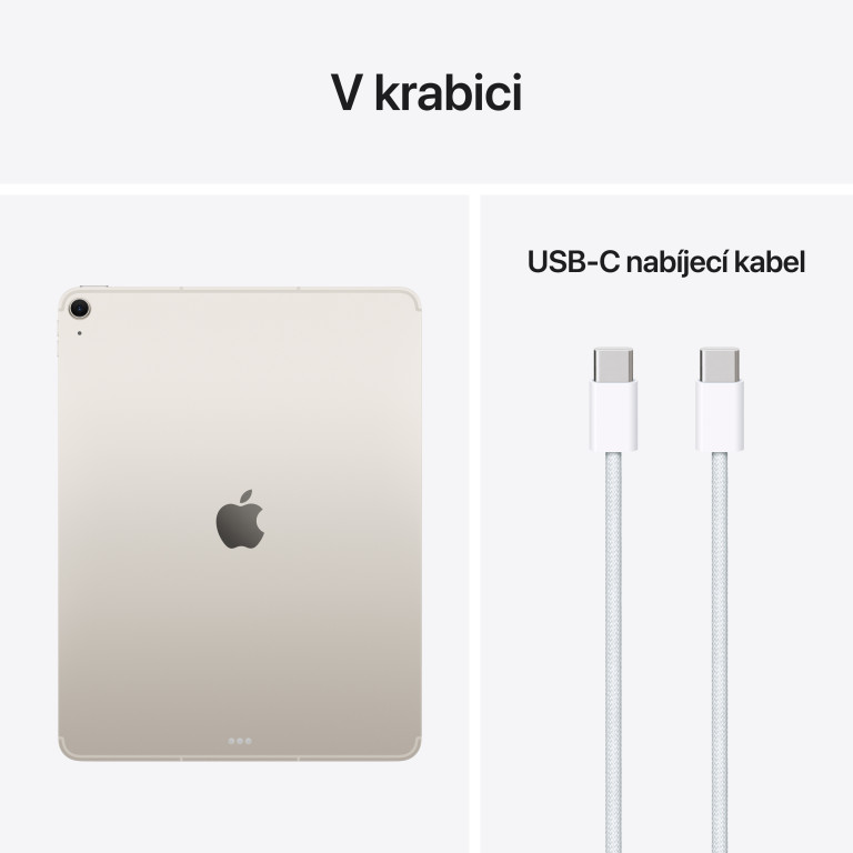 Apple iPad Air M4 13" Wi-Fi + Cellular 1TB, hviezdne biely
