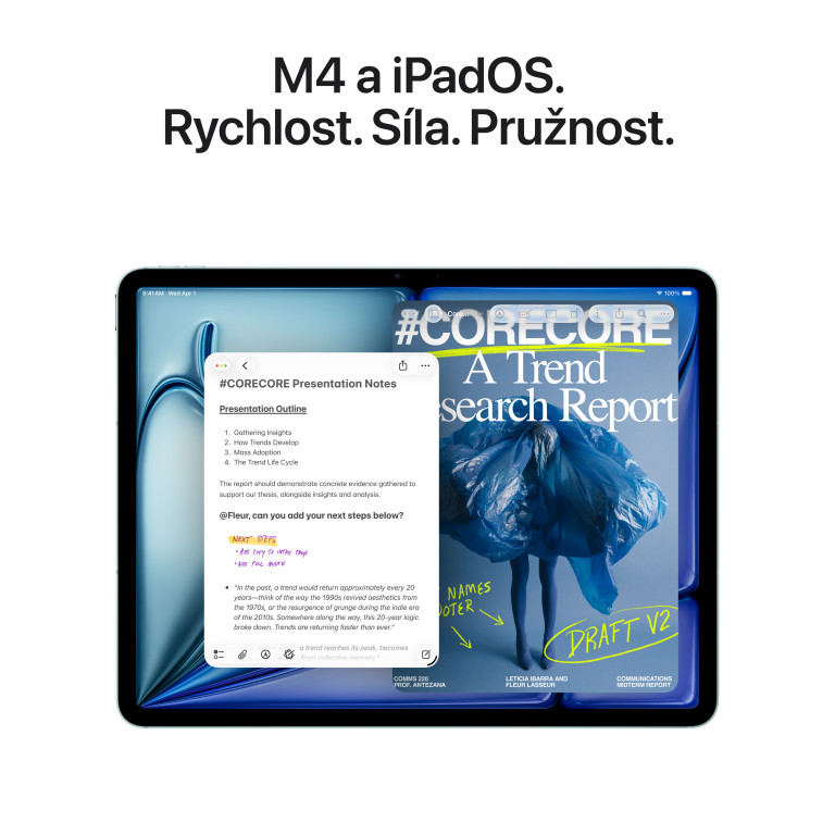 Apple iPad Air M4 13" Wi-Fi + Cellular 512 GB, fialová