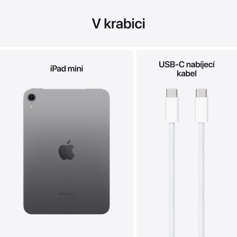 Apple iPad mini Wi-Fi 512 GB - Vesmírne sivá (2024)