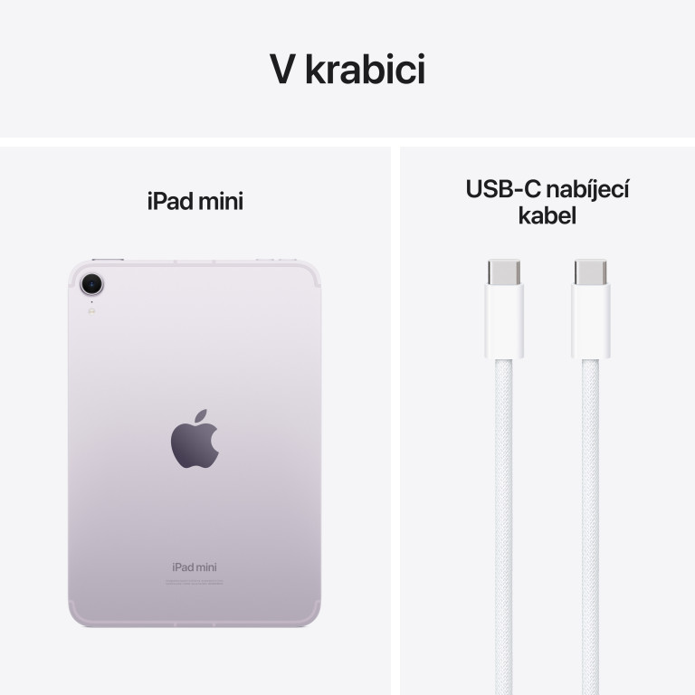 Apple iPad mini Wi-Fi + Cellular 128 GB - Fialový (2024)