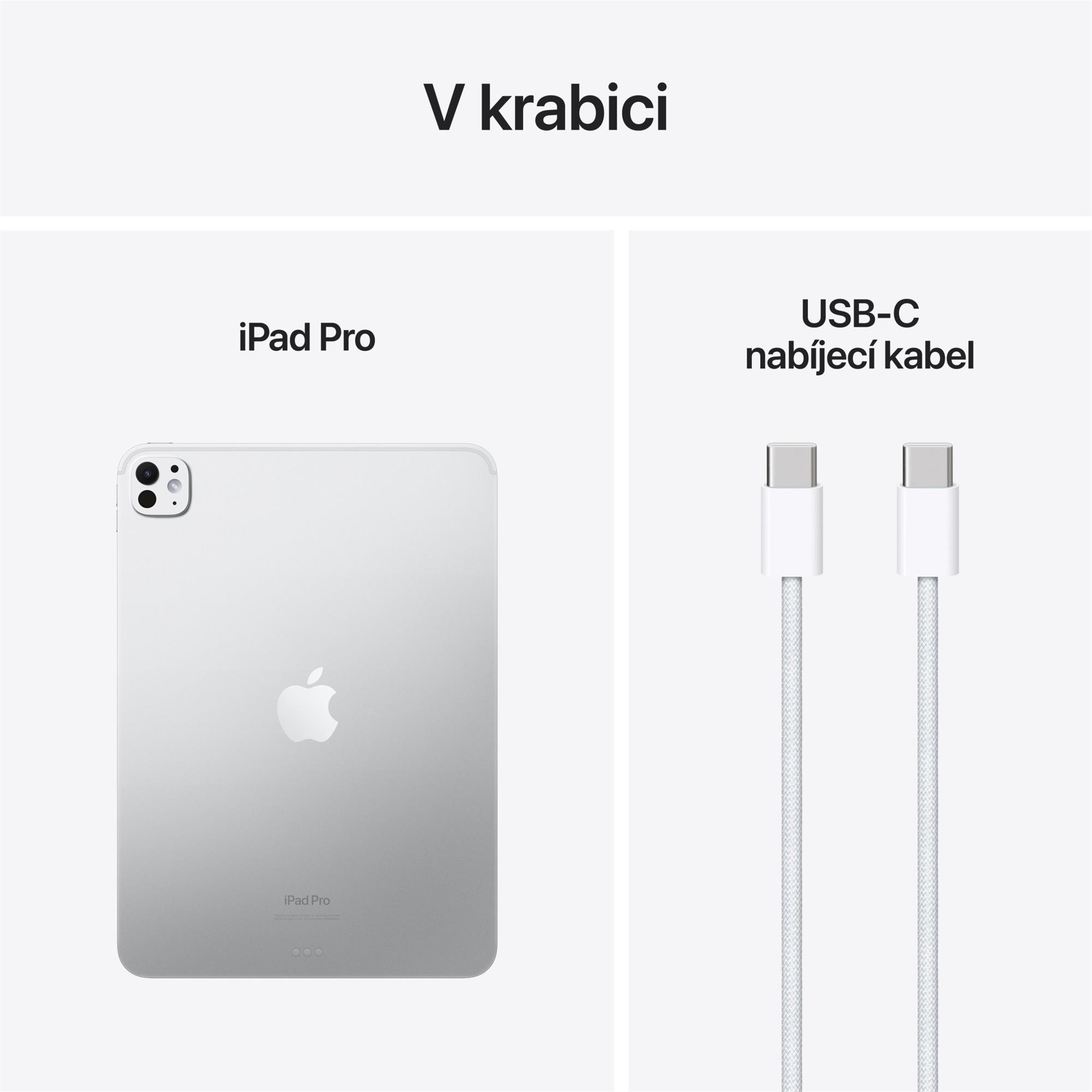 Apple iPad Pro M4 2024 11" Wi-Fi 512 GB strieborný (MVVD3HC/A)