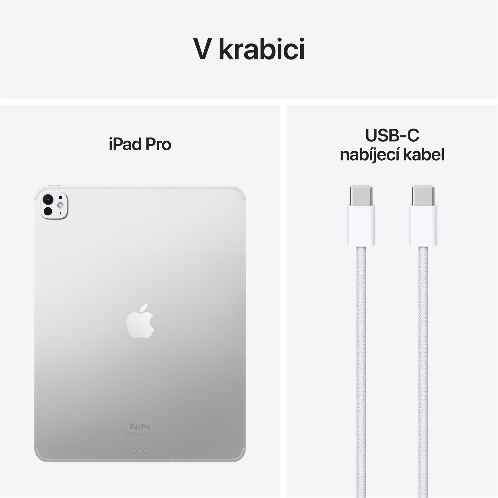 Apple iPad Pro M4 2024 13" Wi-Fi 512 GB strieborný (MVX53HC/A)