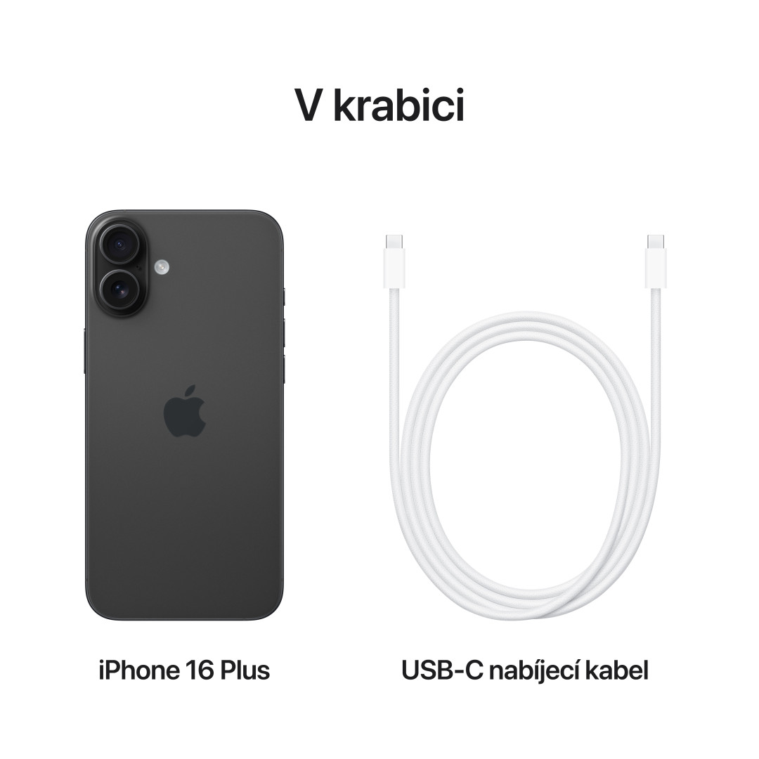 Apple iPhone 16 Plus 128 GB čierny