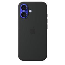 Apple iPhone 16 Silicone Cover with MagSafe - Black