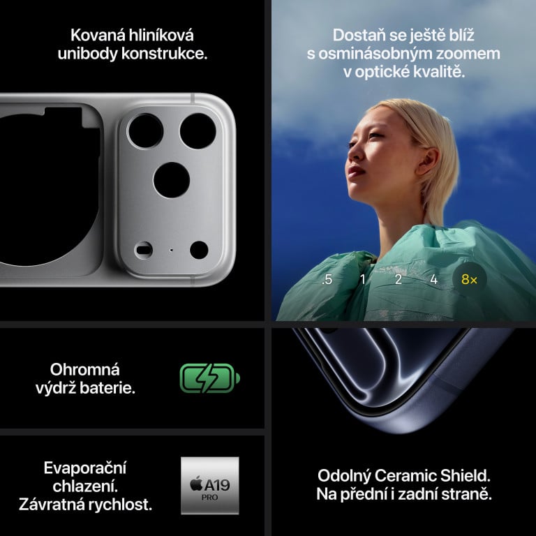 Apple iPhone 17 Pro 512GB stříbrná