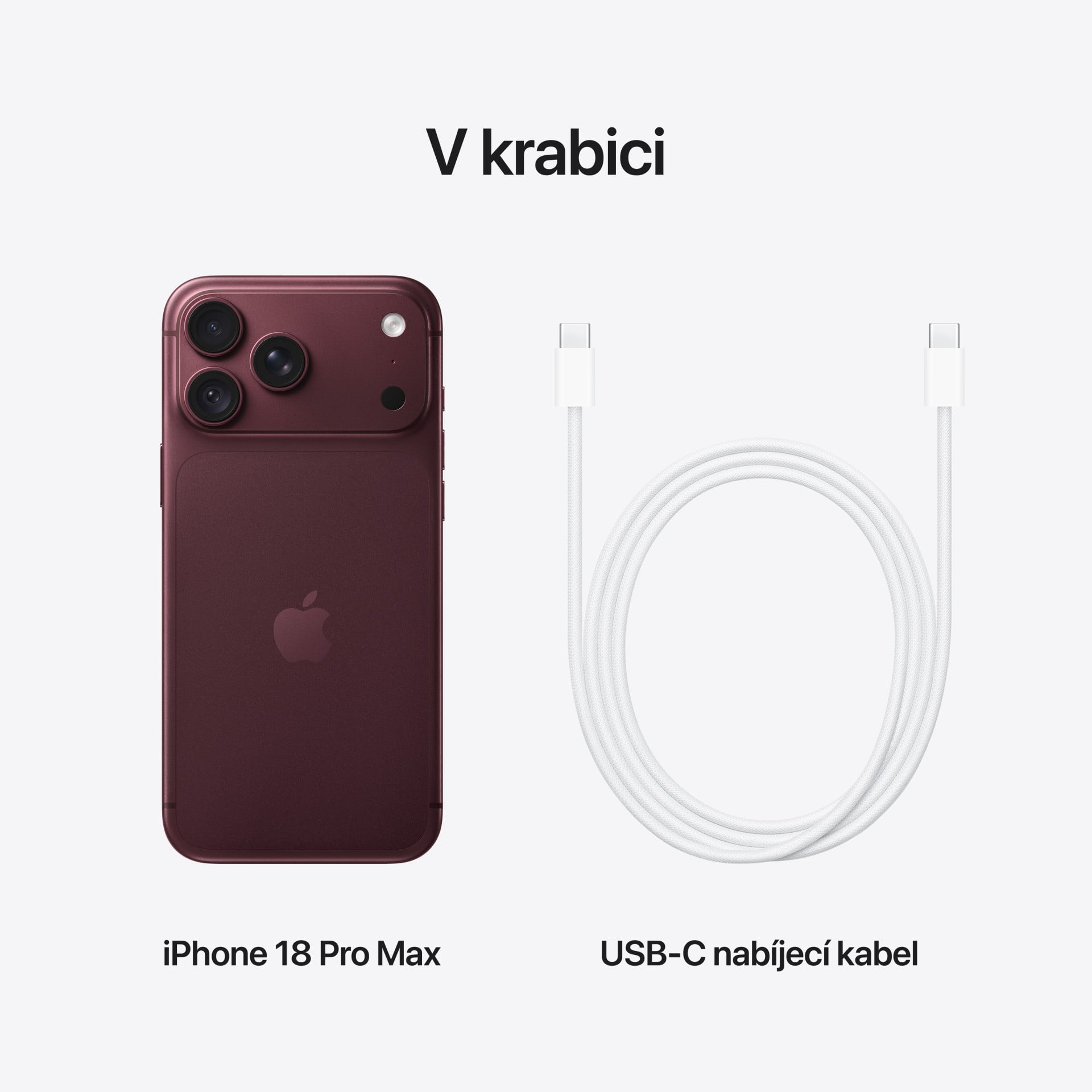 Apple iPhone 18 Pro Max 1 TB v bordovočervenej farbe