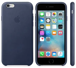 Apple iPhone 6S Leather Case Midnight Blue, pouzdro
