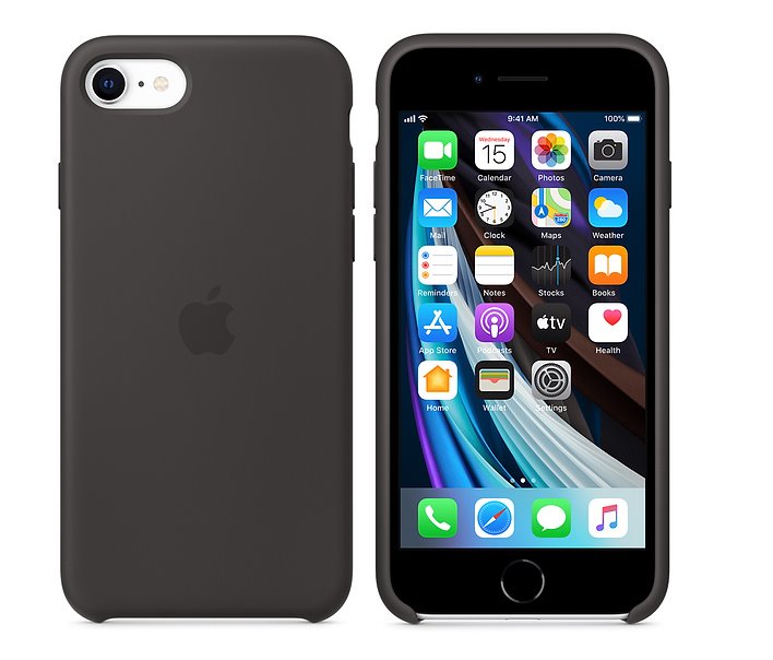 APPLE iPhone SE Silicone Case Black (mxyh2zm/a) TSBOHEMIA.CZ