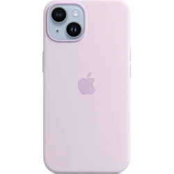 Apple iPhone silikonový kryt s MagSafe na iPhone 14, šeříkově modrý