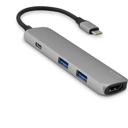 APPLE iStyle USB-C Hub adaptér vesmírně šedo černý